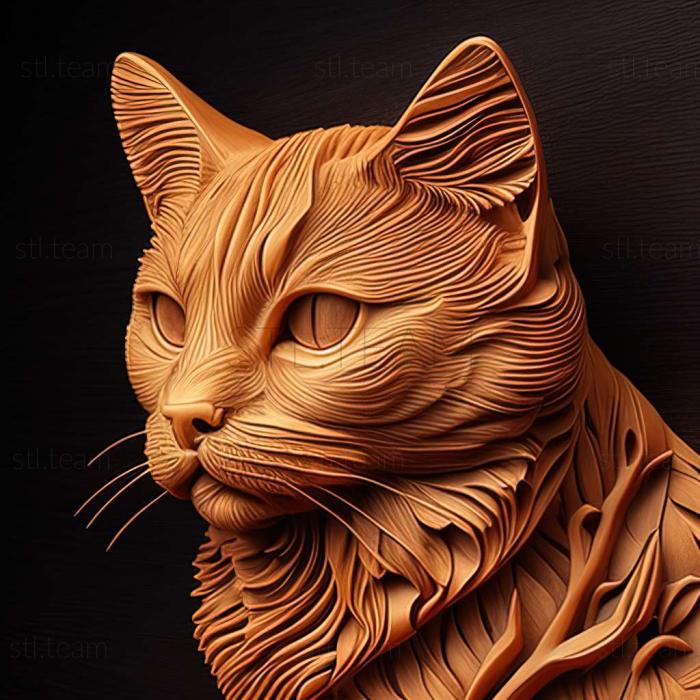 3D model Liof experimental cat breeds cat (STL)